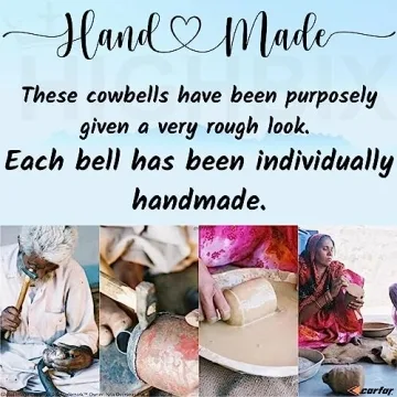 Carfar Vintage Rustic Style Hanging Cow Bells Set