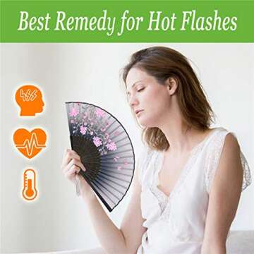 Zolee Small Folding Hand Fans - Vintage Style for Events