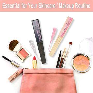 Zolee Small Folding Hand Fans - Vintage Style for Events