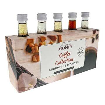 Monin Gourmet Flavorings Premium Coffee Collection - 5 Flavors