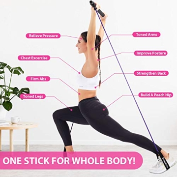 Viajero Portable Pilates Bar and Resistance Bands Kit