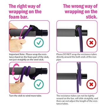 Viajero Portable Pilates Bar and Resistance Bands Kit