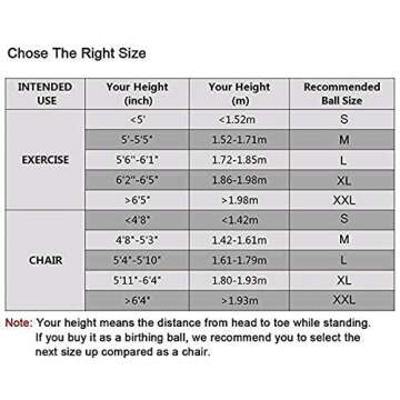 Trideer Yoga Ball Exercise Ball