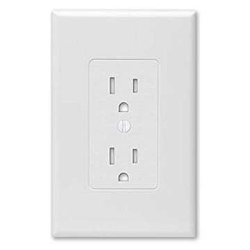 Taymac 2600W Masque Revive Polycarbonate White 1-Gang Cover, Replaces Old and Discolored Wall Plate ...