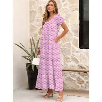 Stylish ANRABESS Women's Boho Maxi Dress for Summer