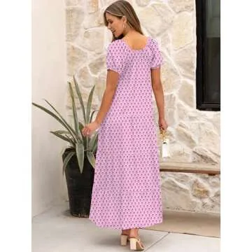 Stylish ANRABESS Women's Boho Maxi Dress for Summer