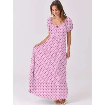 Stylish ANRABESS Women's Boho Maxi Dress for Summer