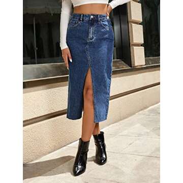 Stylish & Comfortable Women's Denim Skirt for All Occasions