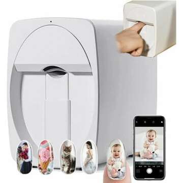 3D Nail Printer Machine: DIY Mobile Art, Prints in 30s