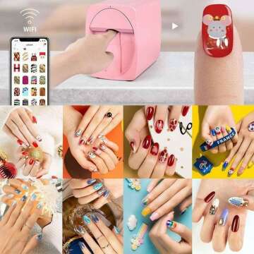 3D Nail Printer: Fast, Wifi, Over 1000 Designs