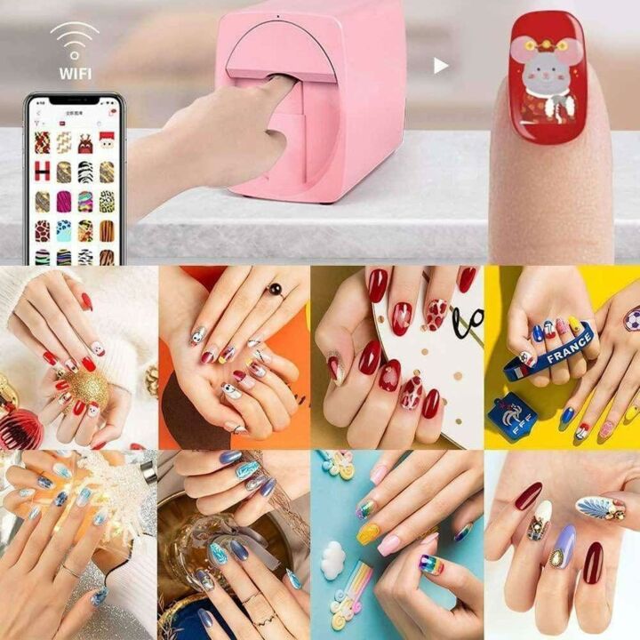 3D Nail Printer: Fast, Wifi, Over 1000 Designs