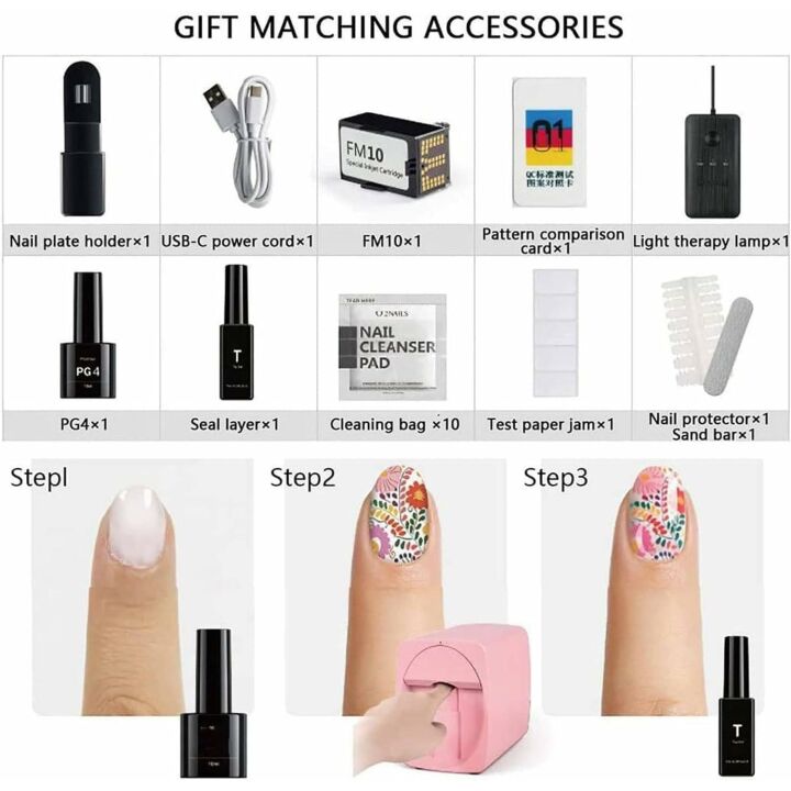 3D Nail Printer: Fast, Wifi, Over 1000 Designs