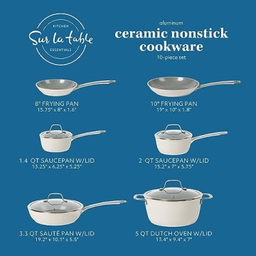 10-Piece Nonstick Cookware Set - Induction Ready Essentials