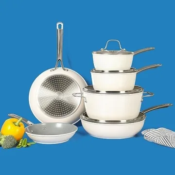 10-Piece Nonstick Cookware Set - Induction Ready Essentials
