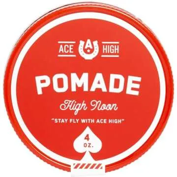 ace high, High Noon Pomade 2-Pack, Barbershop Scent, Strong Hold, Natural Shine, Water Based, Hand Crafted, 4oz…