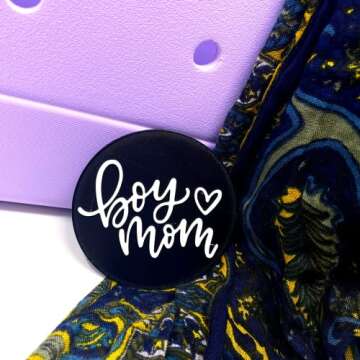 FRESHe BOGLETS Boy Mom Charm for Custom Bogg Bags