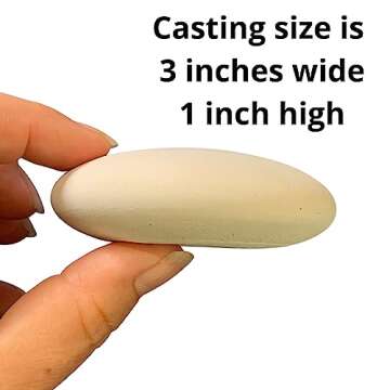 Silicone Mold for Making Stones with Dome Template - Design #3 by Happy Dotting Company - Round and ...