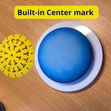 Silicone Mold for Making Stones with Dome Template - Design #3 by Happy Dotting Company - Round and Smooth for Dotting Rocks and Mandala Art DIY Crafts Painting Drawing - Gypsum and Cement Casting