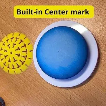 Silicone Mold for Making Stones with Dome Template - Design #3 by Happy Dotting Company - Round and Smooth for Dotting Rocks and Mandala Art DIY Crafts Painting Drawing - Gypsum and Cement Casting