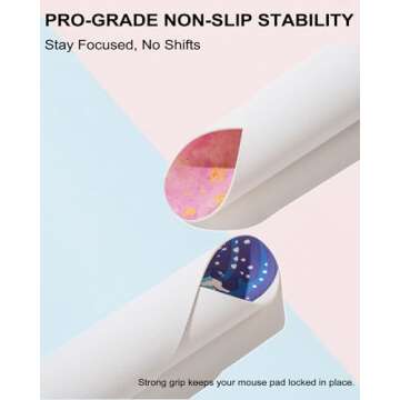 Loveon Large Mouse Pad,Cute Extended Gaming Desk Decor Pad,Office Desk Mat,PU Leather Waterproof Mousepad,Computer PC Laptop Pads for School Office Home and Game,31.5" x 15.7"-Rose Golden Marble