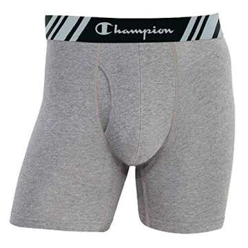 Champion Men's Boxer Briefs for Ultimate All Day Comfort