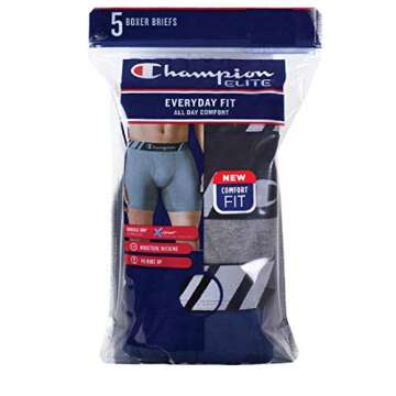 Champion Men's Boxer Briefs for Ultimate All Day Comfort