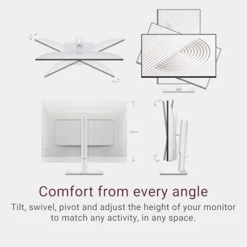 Dell S2425HS Monitor - 23.8 Inch, FHD (1920x1080) Display, 100Hz Refresh Rate 1500:1 Contrast Ratio, TÜV Rheinland Eye Comfort 4 Star, Integrated 2x5W Speaker, Height/Tilt/Swivel/Pivot - Ash White