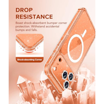 Stylish BERFY iPhone 17 Pro Glitter Case for Women