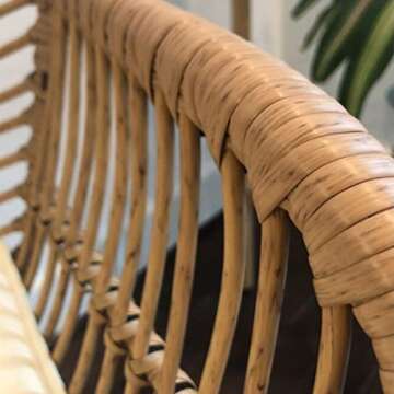 Three Sets of Balcony Tables and Chairs, Rattan Leisure Chairs, Small Tea Table Combination, Outdoor Terrace Tables and Chairs in Nordic Courtyard