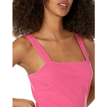 The Drop Amelia Strappy Midi Tank Dress - Luxe Ribbed Style