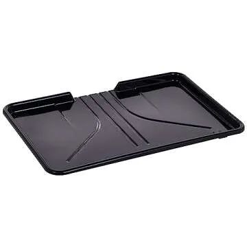 Sweet Home Collection Dish Drainer Drain Board and Utensil Holder Simple Easy to Use, 19" x 12" x 5", Black