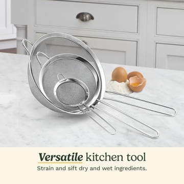 Cuisinart Mesh Strainers, 3 Count (Pack of 1) Set, CTG-00-3MS Silver