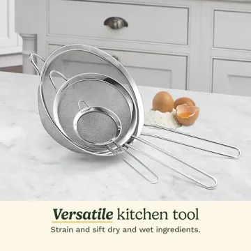 Cuisinart Mesh Strainers, 3 Count (Pack of 1) Set, CTG-00-3MS Silver
