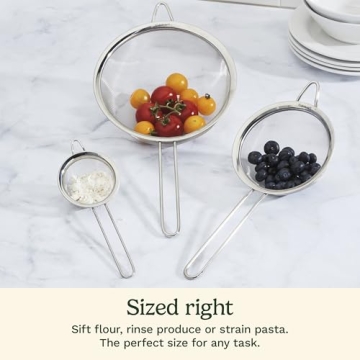 Cuisinart Mesh Strainers, 3 Count (Pack of 1) Set, CTG-00-3MS Silver