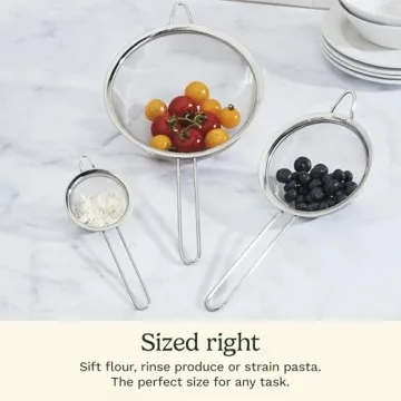 Cuisinart Mesh Strainers, 3 Count (Pack of 1) Set, CTG-00-3MS Silver