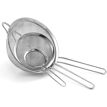 Cuisinart Mesh Strainers, 3 Count (Pack of 1) Set, CTG-00-3MS Silver
