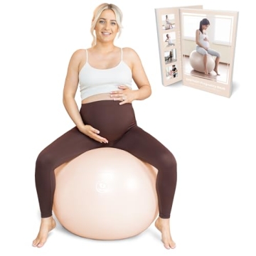 BABYGO® Birthing Ball for Pregnancy & Labor + Our Award Winning Book - Exercise, Birth & Recovery P...