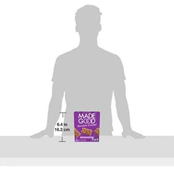 MadeGood Confetti Chocolate Drizzled Crispy Squares, 30 count, Vegan Dark Chocolate