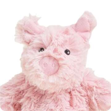 warmies Junior Pig Microwavable, Hot or Cold for Cool Relaxation and Warm Relief, Lavender Scented C...