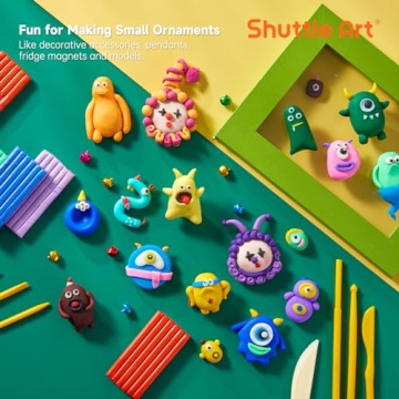 Shuttle Art Polymer Clay Kit with 50 Colors & Tools