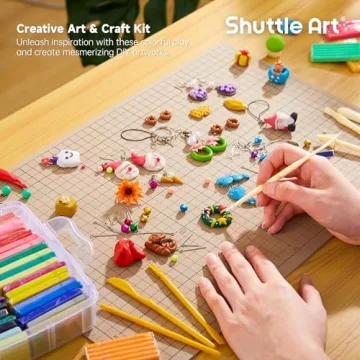 Shuttle Art Polymer Clay Kit with 50 Colors & Tools