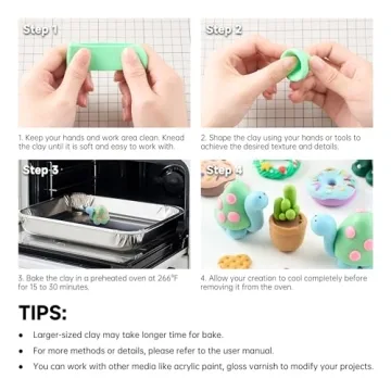 Shuttle Art Polymer Clay Kit with 50 Colors & Tools