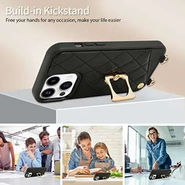 Chic ROMIELA iPhone 14 Pro Max Case with RFID Protection