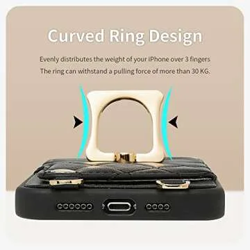 Chic ROMIELA iPhone 14 Pro Max Case with RFID Protection