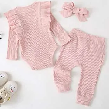 Fullfamous Baby Girl Fall Winter Clothing Set, Stylish & Cozy