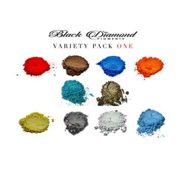 Variety Pack 1 (10 Colors) Mica Powder Pure, 2TONE Series Variety Pigment Packs (Epoxy,Paint,Color,A...