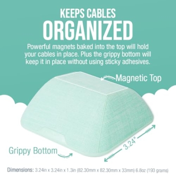 Smartish Magnetic Cord Holder - Stylish Cable Organizer