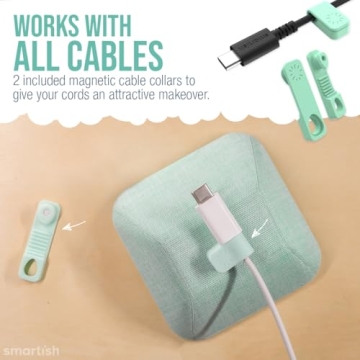 Smartish Magnetic Cord Holder - Stylish Cable Organizer