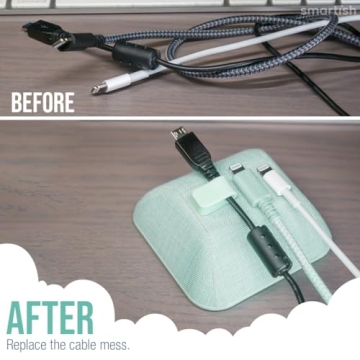 Smartish Magnetic Cord Holder - Stylish Cable Organizer