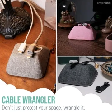Smartish Magnetic Cord Holder - Stylish Cable Organizer
